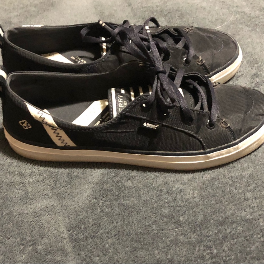 Sperry | Casual Navy Blue & White Boat Shoes - Picture 12 of 13